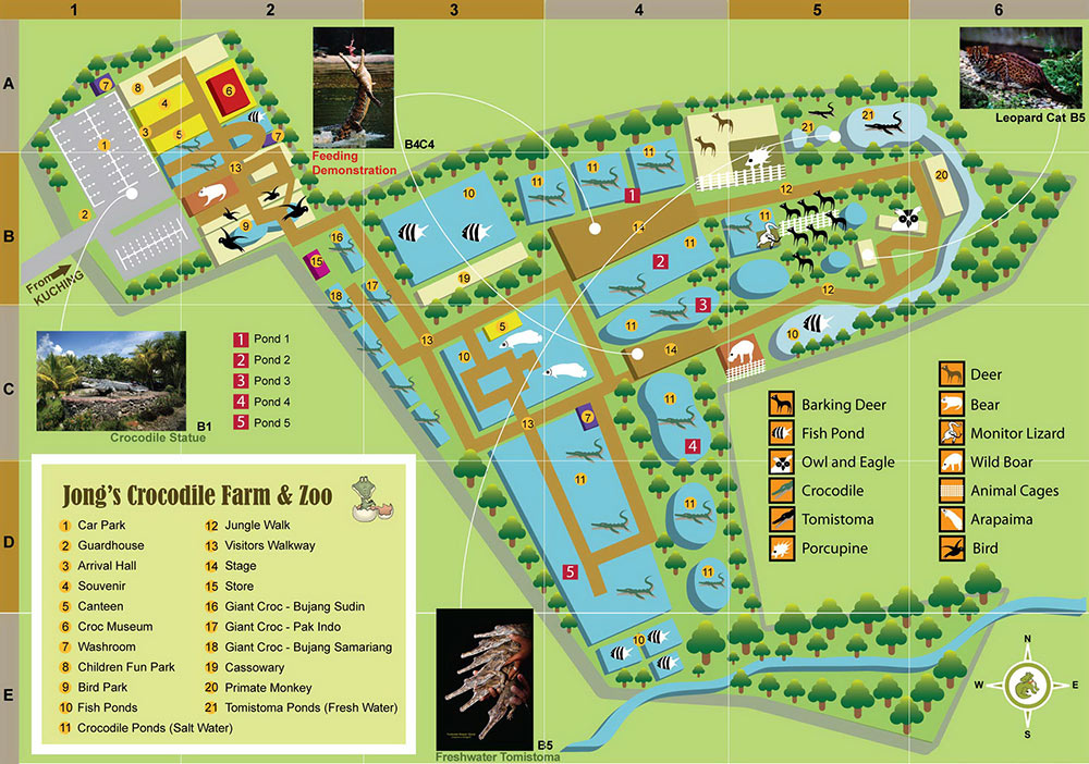 croc zoo map